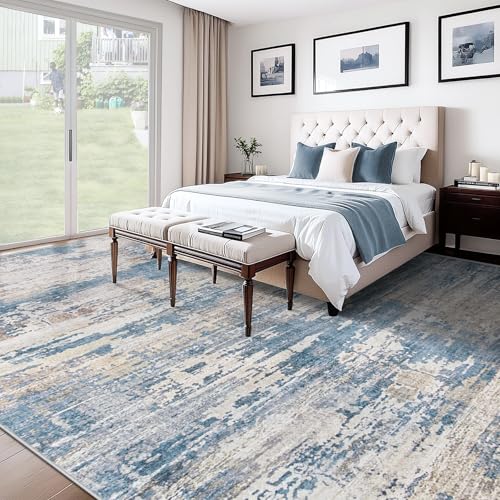 10x14 Area Rugs for Living Room (Blue Beige / 10' x 14' (Rectangular))