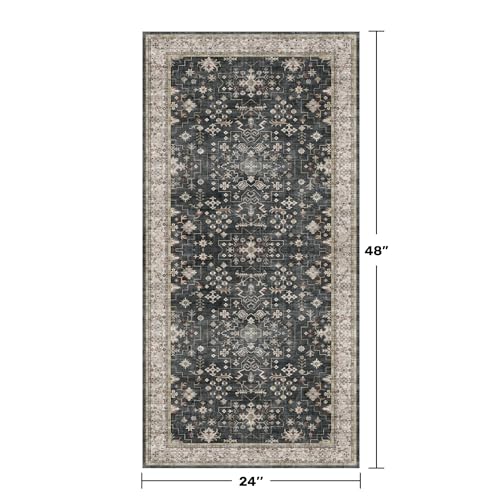 2x4 Entryway Runner Rugs (2' x 4' (Rectangular) / Ashen / Multi)