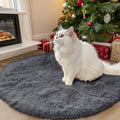 Grey Round Rugs for Bedroom (3 Ft Round / Grey)