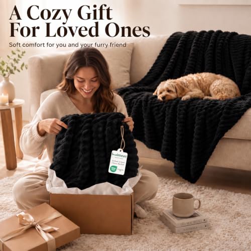 Black Queen Size Blanket for Bed (Black / Queen (90" x 90"))