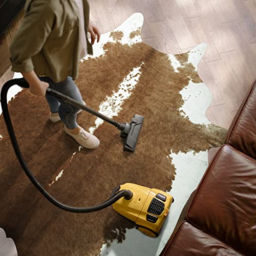 Faux Cowhide Rug (5'2" X 6'3" (Irregular) / Brown)