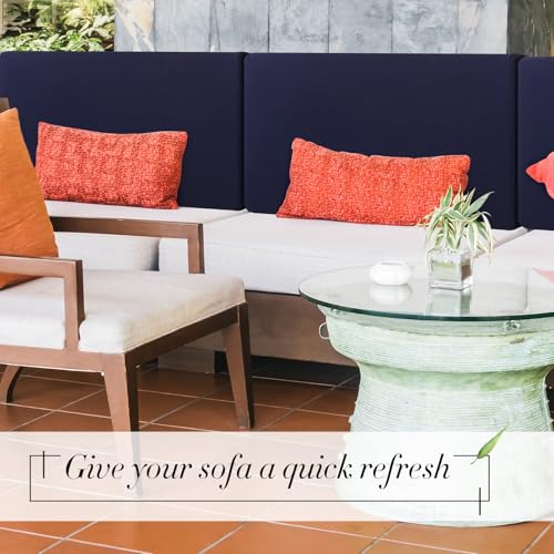 4 Pcs Stretch Cushion Covers (Navy Blue / Back Cover)