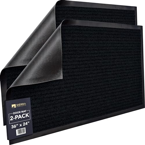 Front Door Mat (36" x 24" / Black)