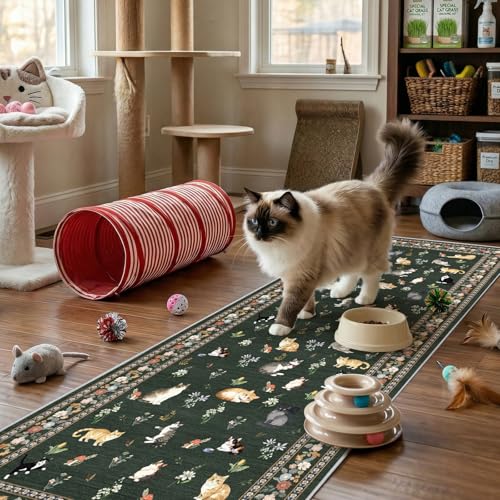 2'6"x8 Washable Kitchen Runner Rug (Sage Green / 2'6" x 8' (Runner))