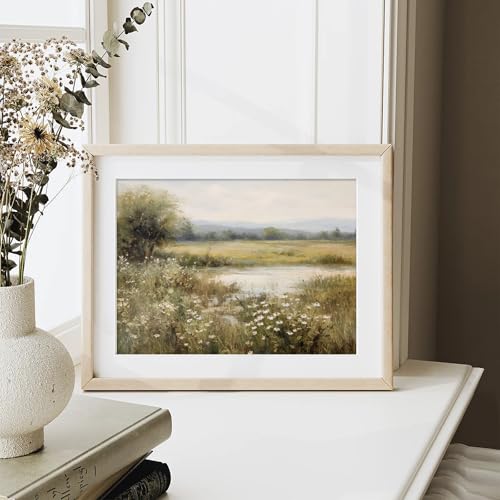 Vintage Farmhouse Canvas Wall Art (10"L x 8"W / Wildflower)