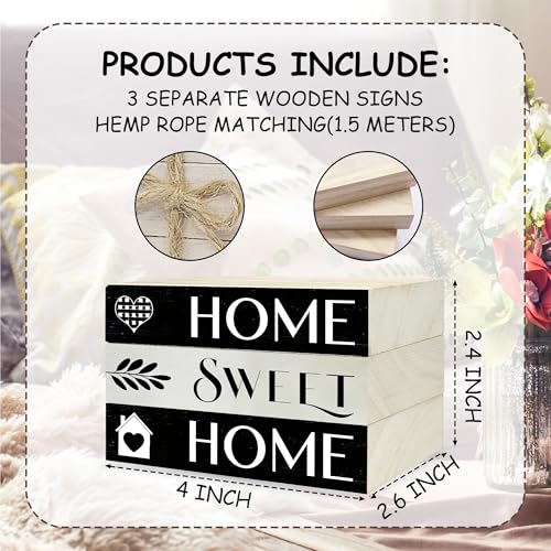 Mini Decorative Books For Home Decor (black Home sweet)