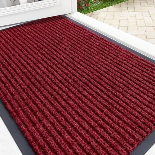 Front Door Mat 35x23 (Wine Red / 35" X 23")