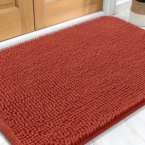 Dog Door Mat for Muddy Paws 30x20 (Maple Red / 30" X 20")