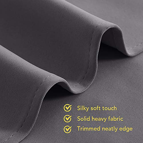 Bedroom Curtains Blackout Drapery Panels (Grey / 60"W x 84"L (Pack of 2))