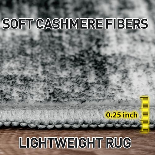 4x6 Area Rugs for Living Room (Black / 4' x 6' (Rectangular))