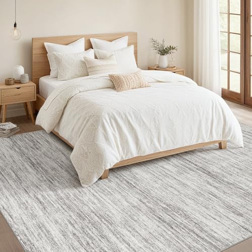 Boho 10x14 Area Rug Living Room Rugs Machine Washable Grey (A-grey / 10' x 14' (Rectangular))