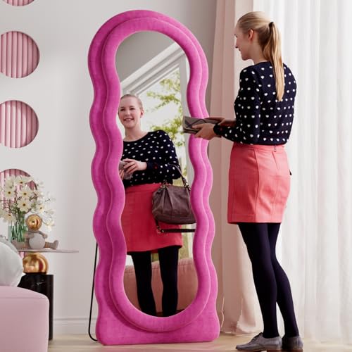 Full Length Mirror (Wavy - Pink)