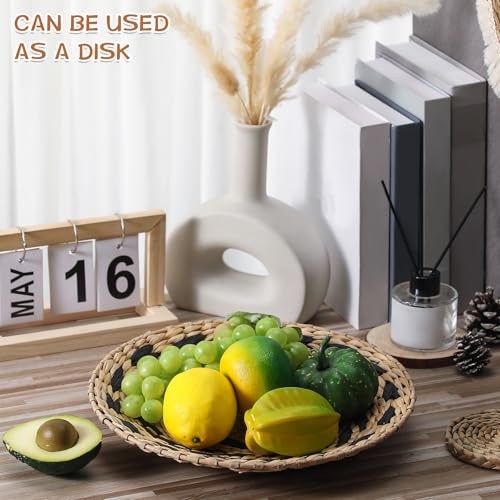 7 Pcs Boho Wall Baskets Woven Seagrass Round (Classic)