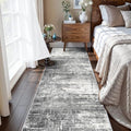 Washable 2x5 Kitchen Area Rug (2' x 5' (Rectangular) / Black/Grey)