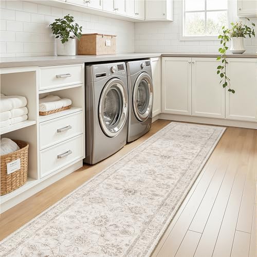 Runner Rug 2x10 for Hallway (Brown/Ivory / 2' x 10' (Runner))