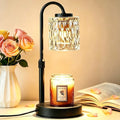 Dimmable Candle Warmer Lamp with Timer (Black Clear)