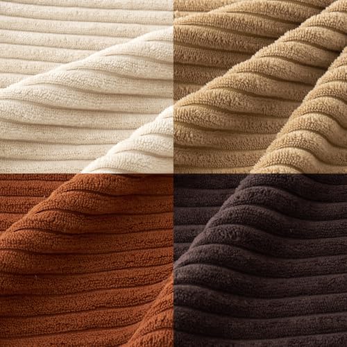 Fall Decorative Throw Pillow Covers Chocolate Brown Rust 18x18 (18" x 18" (Pack of 4) / Brown-beige)
