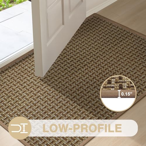 Door Mat Indoor Entrance 24"x36" (Brown-1 / 2' X 3' (Rectangular))