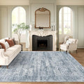9x12 Area Rugs for Living Room Washable Rug Non (Blue / 9' x 12' (Rectangular))