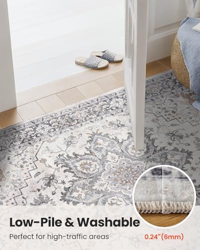Amada 6x9 Washable Area Rug for Dining Room (6' x 9' (Rectangular) / Taupe)