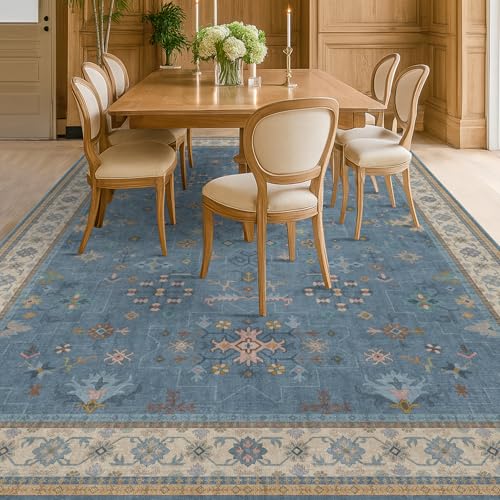 Blue Big Rugs for Living Room (10' x 12' (Rectangular) / Dusty Blue)