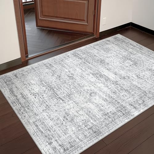 3x4 Rugs for Entryway (Grey/Ivory / 3' x 4' (Rectangular))