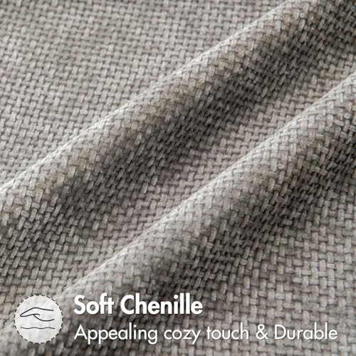 Decorative Couch Throw Pillow Covers 20x20 Inch Light Gray 2 Pack (20" x 20" (Pack of 2) / Light Gray)