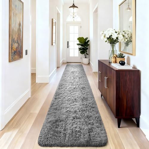 2x10 Runner Rug for Hallway (1- Grey / 2' x 10' (Rectangular))