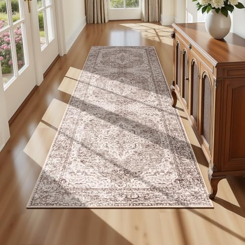 2x8 Runner Rug for Hallways (Vintage Beige Brown / 2' x 8' (Runner))