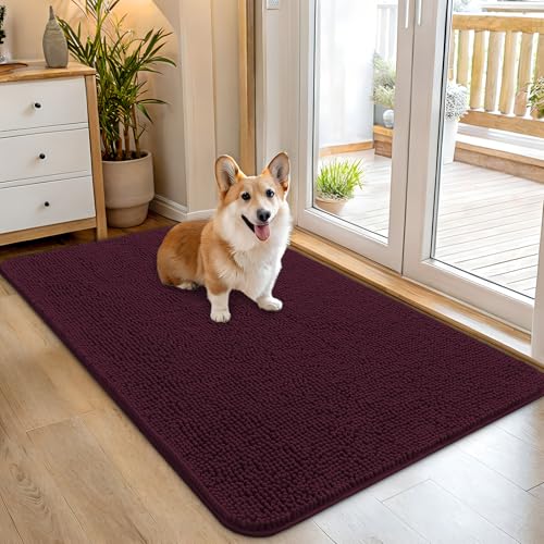 Dog Door Mat for Muddy Paws 45x27 (Russet / 45" X 27")