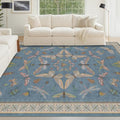 Modern Rugs for Living Room (5' x 8' (Rectangular) / Blue)