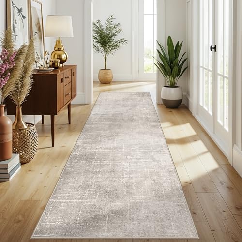 Abstract 3x10 Kitchen Rug Runners (3' x 10' (Rectangular) / Beige/Cream)