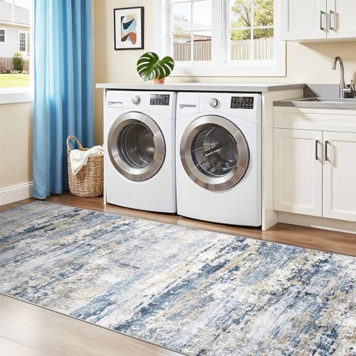 Area Rugs 2x8 Runner Rug (Bluegreybrown / 2' x 8' (Rectangular))