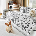 Couch Cover for Dogs (71" x 118" / 8# Abstract Dark Grey)