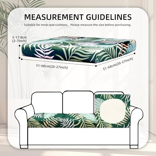 8 Pcs Outdoor Cushion Covers (Green Forest / 8PCS)