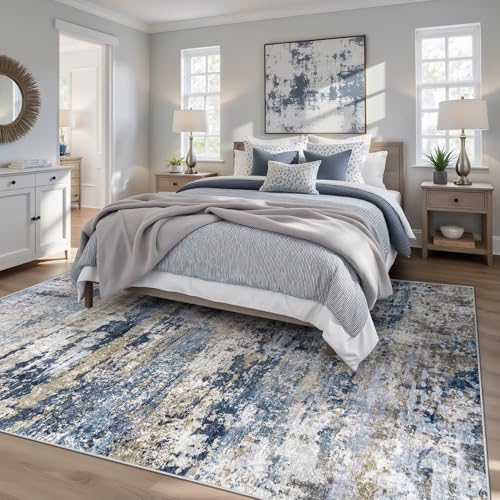 Area Rugs 6x9 for Living Room (Bluegreybrown / 6' x 9' (Rectangular))