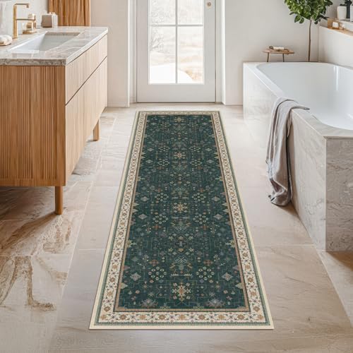 Dark Green 2x6 Kitchen Rug (2' x 6' (Runner) / Dark Green)