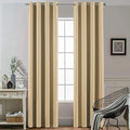 Room Darkening Curtains 52x84 inch Length Beige (Beige / 52"W x 84"L (Pack of 2))