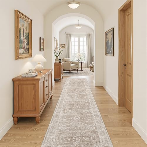 Runner Rug 2x10 for Hallway (Brown/Sand / 2' x 10' (Runner))