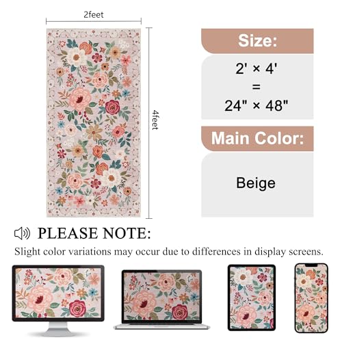 2x4 Entryway Rug (Beige / 2' x 4' (Rectangular))