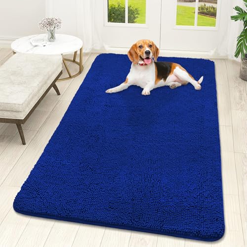 Dog Door Mat for Muddy Paws 59x32 (Royal Blue / 59" X 32")