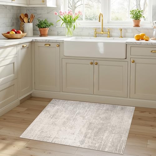 HAOYUNLAI 2x3 Entryway Area Rug (2' x 3' (Rectangular) / Beige/Cream)