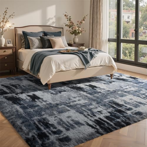 9x12 Ft Extra Large Shag Rugs for Living Room (Ca Blue 5sm12 / 9' X 12' (Rectangular))
