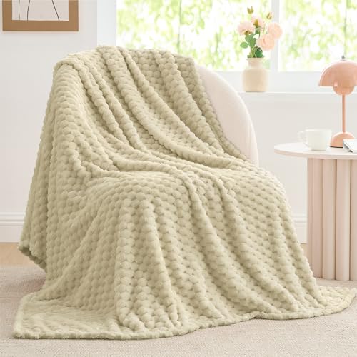 Almond Throw Blanket for Couch (Almond / Throw(50"x60"))