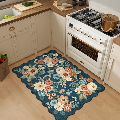 2x3 Rug for Entryway (Prussian Blue (Big) / 2' x 3' (Rectangular))