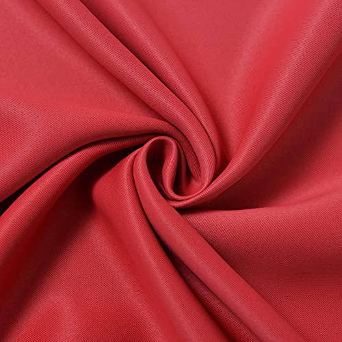 Red Black Ombre Curtains 52x54 Inche Long 2 (52"W x 54"L (Pack of 2) / Red and Black)