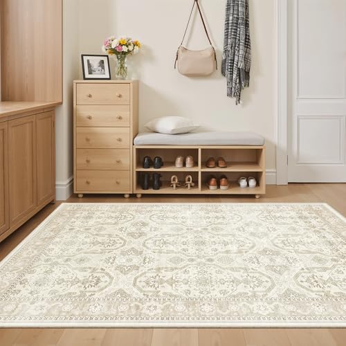 4x6 Area Rug for Living Room (Beige/Brown / 4' x 6' (Rectangular))