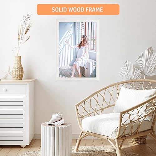 22x28 Wood Frame White (White / 22x28)