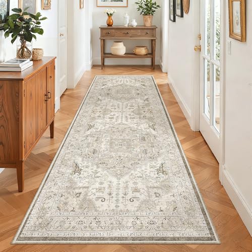 Hallway Runner 3x8 (Ivory/Brown / 3' x 8' (Runner))