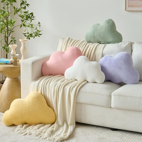 Cloud Pillows (Yellow / 11.8x18.5 Inches)
